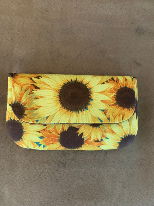 Mini Sunflower Snap Lock Clutch