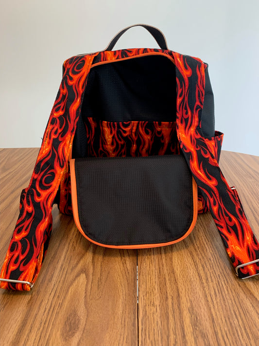 Flames Anti-Theft Backpack